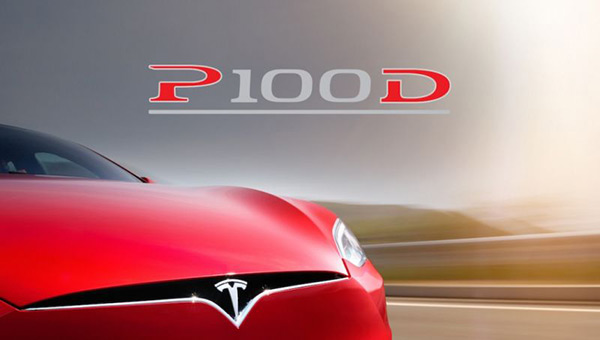 Tesla Model S P100D logo